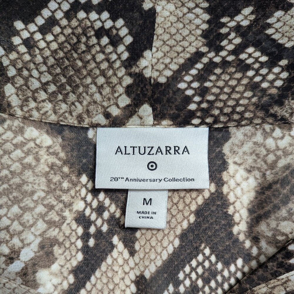 Altuzarra for Target Python Print Tie Neck.Blouse Size M - Picture 6 of 15